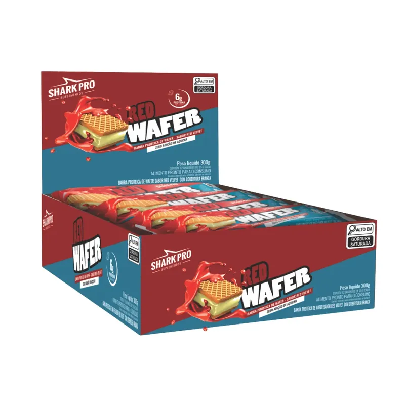 Pack 12 Waffer Proteico Red Velvet